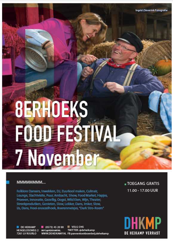 8erhoeks Food Festival 7 november 2015 - affiche